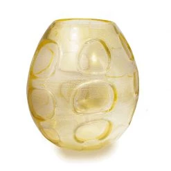 Trendy Living Chaos Wrap Barrel Vase Gold