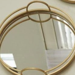 Trendy Living Mirrored Tray 18" Piezas De Servir