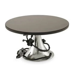 Trendy Living Black Orchid Cake Stand Michael Aram