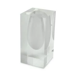 Trendy Living Lucite Vase Frosted White Floreros
