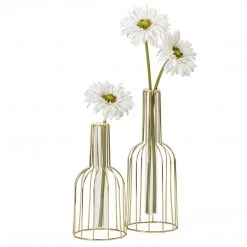 Trendy Living Accesorios Wire Bottle Vase Set 2