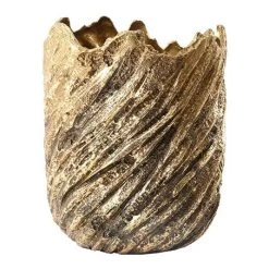 Trendy Living Floreros Puro Planter Gold Leaf