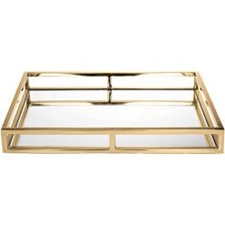 Trendy Living Aspen Gold Rect Tray 16x10