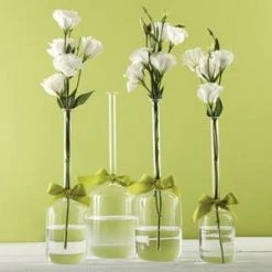 Trendy Living Tall Glass Vase Jug Set 4 Floreros