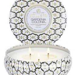 Trendy Living Gardenia Colonia 3 Wick Tin Candle