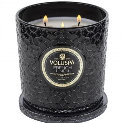 Trendy Living French Linen Luxe Candle 30oz Voluspa