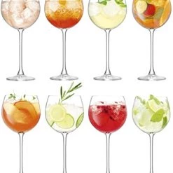 Trendy Living Balloon Goblet Clear Set X 8 Copas