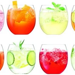 Trendy Living Balloon Tumbler Clear Set X 8
