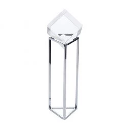 Trendy Living Crystal Cube On Silver