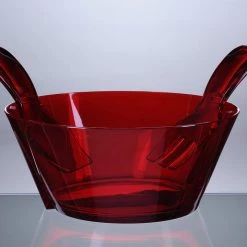 Trendy Living Server Acrylic Set Salad Bowl Fulmine Red Mario Luca Giusti