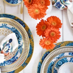 Trendy Living Vista Alegre Gold Exotic Presentation Plate