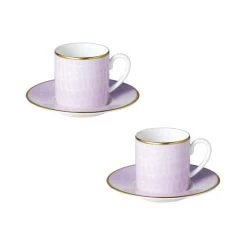 Trendy Living Layla Espresso Cups And Saucers Set X2