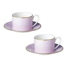 Trendy Living Layla Tea Cups And Saucers Set X2