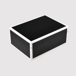 Trendyliving507 Medium Box Black And White