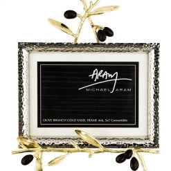 Trendy Living Olive Branch Gold Easel Frame Michael Aram