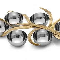 Trendy Living Michael Aram Palm 6 Compartment Plate