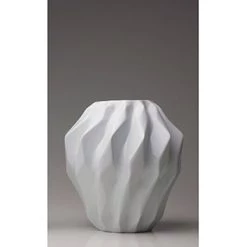 Trendy Living Floreros Plissan Geometrical Vase White