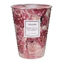 Trendy Living Regalos Rose Petal Ice Cream Giant Table Candle