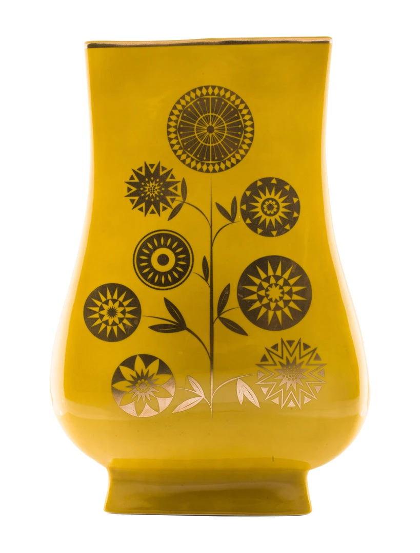 Trendy Living Santorini Alexandra Vase Mustard Jonathan Adler 1 Trendy Living Santorini Alexandra Vase Mustard Jonathan Adler