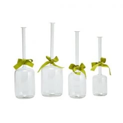 Trendy Living Tall Glass Vase Jug Set 4 Floreros