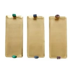 Trendy Living Tray Assorted Semi Precious Set 3 Regalos