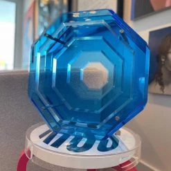 Trendy Living Esculturas Octagonal Sculpture Blue