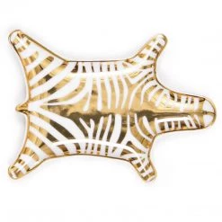 Trendy Living Zebra Stacking Dish Gold Jonathan Adler