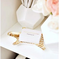 Trendy Living Zebra Stacking Dish Gold Jonathan Adler