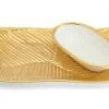Trendy Living Piezas De Servir Giotto All Gold Cracker Plate W/ Gold Edge Oval