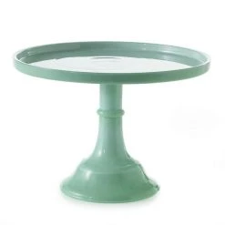 Trendy Living Zelana Cake Plate Jade Piezas De Servir