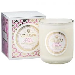 Trendy Living Pink Citron Boxed Classic Maison Candle
