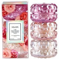 Trendy Living Voluspa Roses 3 Macaron Candle