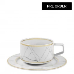 Trendy Living Carrara Tea Cup And Saucer