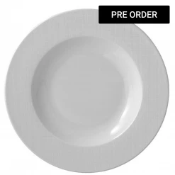 Trendy Living Organza White Soup Plate Bernardaud