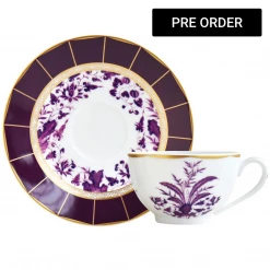 Trendy Living Bernardaud Prunus Tea Cup And Saucer