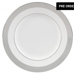 Trendy Living Platinum Grosgrain Salad Plate Wedgwood