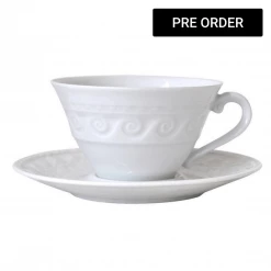 Trendy Living Louvre Tea Cup And Saucer