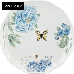 Trendy Living Butterfly Meadow Blue Dinner Plate Lenox