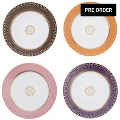 Trendy Living Soleil Levant Colors Salad Plates Set 4 Bernardaud