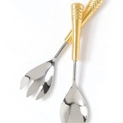 Trendy Living Liberty Salad Servers Gold