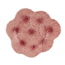 Trendy Living Maria Flor Plato Rosa Piezas De Servir