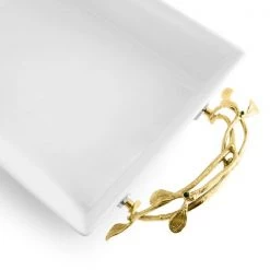 Trendy Living Michael Aram Mistletoe 2 Quart Casserole