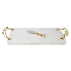 Trendy Living Piezas De Servir Mistletoe Cheese Board With Knife