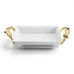 Trendy Living Olive Branch 2 Quart Casserole Michael Aram