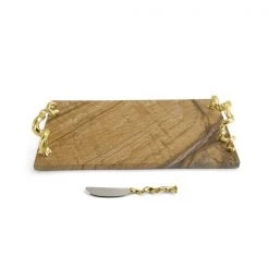 Trendy Living Michael Aram Vine Extra Large Cheese Board With Knife