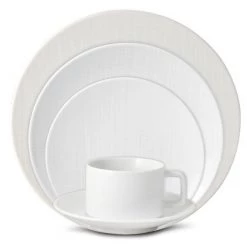 Trendy Living Organza White Salad Plate Bernardaud