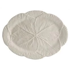Trendy Living Oval Platter Beige Large Piezas De Servir