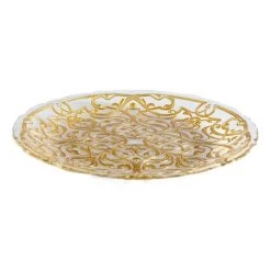 Trendy Living Pasha Dessert Plate Gold Piezas De Servir