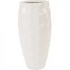 Trendy Living Mando Vase Gel Coat White Sm Floreros