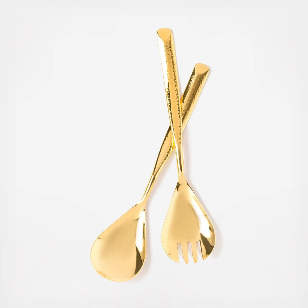 Trendy Living Levant Salad Servers Gold 2 Trendy Living Levant Salad Servers Gold